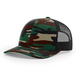 Richardson 112 Printed Front Hat - Camouflage Patterned - Custom Embroidered
