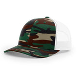 Richardson 112 Printed Front Hat - Camouflage Patterned - Custom Embroidered