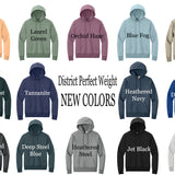 District Perfect Weight Hoodie Sweatshirt - Custom Embroidery