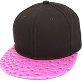 KB Faux Ostrich Bill Snapbacks - Custom Embroidery