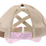 CC Beanie Crisscross High Ponytail Ladies Hat Paisley Meshback - Western Skies Design Company