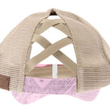 CC Beanie Crisscross High Ponytail Ladies Hat Paisley Meshback - Western Skies Design Company