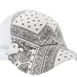 CC Beanie Crisscross High Ponytail Ladies Hat Paisley Meshback - Western Skies Design Company