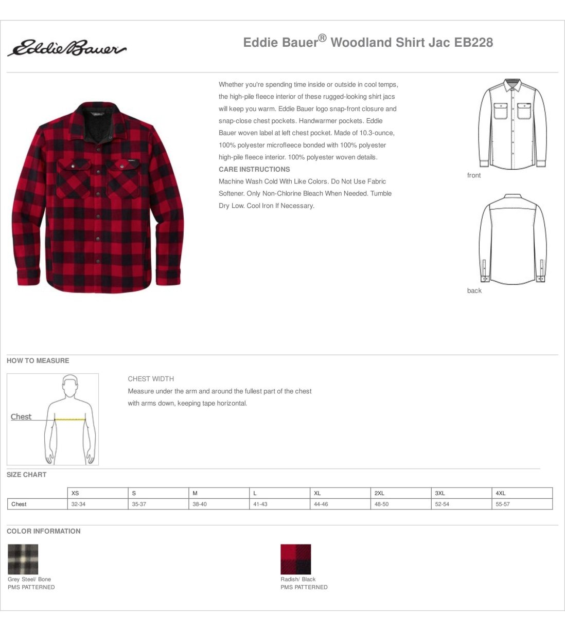 Eddie Bauer Woodland Shirt Jac - Western Skies Design Company
