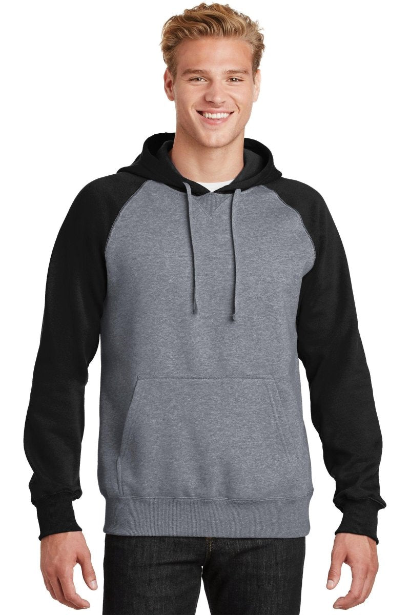 Sport-Tek® Raglan Colorblock Pullover Hooded Sweatshirt - Western Skies Design Company